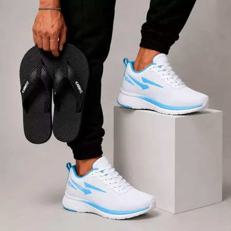 Kit Tênis Esportivo Masculino + Chinelo Leve Macio Conforto Promoção